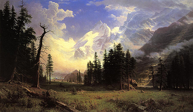 Albert Bierstadt The Morteratsch Glacier Upper Engadine Valley Pontresina